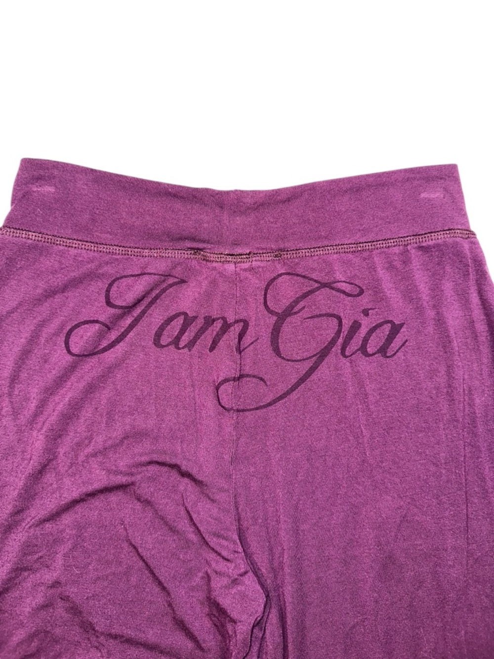 I.AM.GIA Blare Trackpant Low Rise Flare Leg Purple Pants SMALL in Plum - Picture 10 of 10